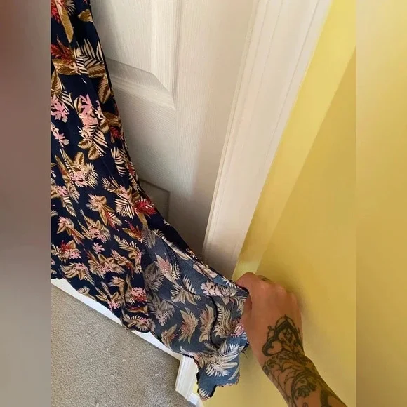 New look floral maxi sundress open sides - Picture 6 of 7